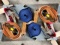 BOX OF VARIOUS RATCHETING TIE-DOWN STRAPS