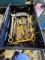 BOX OF MISCELLANEOUS BOX END AND OPEN END WRENCHES