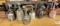 BOX OF PNEUMATIC PAINT SPRAYERS - CONDITION UNKNOWN