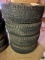 SET OF (4) 6 LUG CHEVY WINTER TIRES AND WHEELS - TIRE SIZE P265 70R17