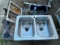 PALLET WITH CAST IRON AND STAINLESS STEEL SINKS