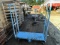 BLUE ROLLING CART