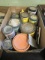 BOX OF MISCELLANEOUS STAIN AND PAINT