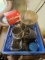 BOX OF SCREWS - NAILS - RAMSET - FASTENERS