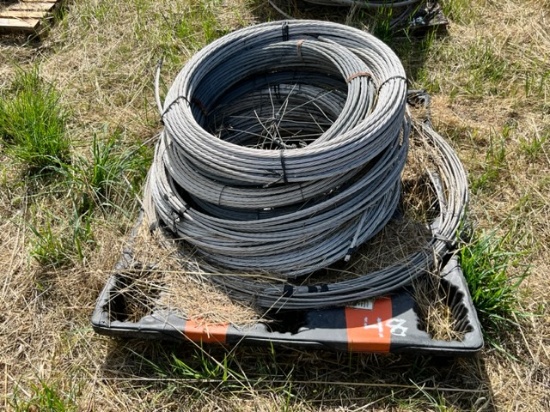 PALLET OF QUARTER INCH ALUMINUM GUIDE WIRE