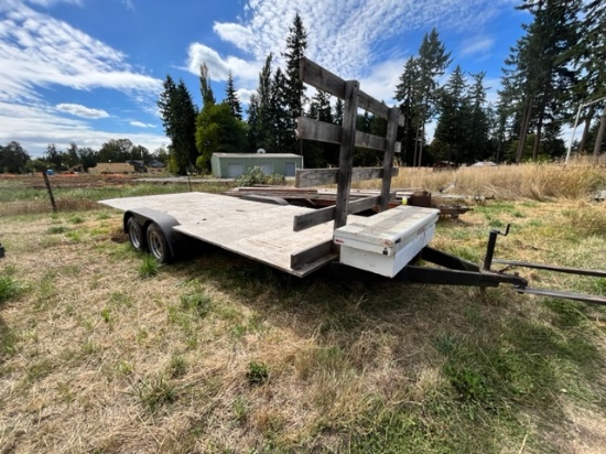 20 FOOT FLATBED TRAILER - TANDEM AXLE