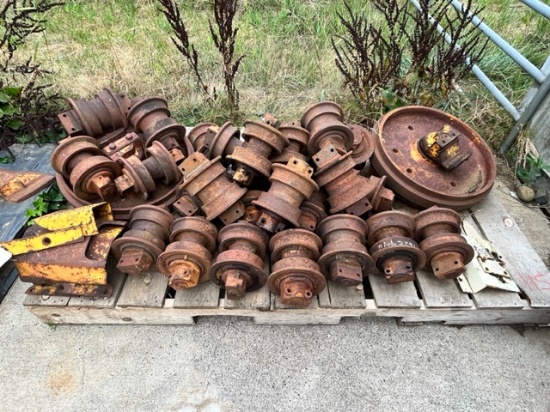 (2) PALLETS OF TRACK ROLLERS