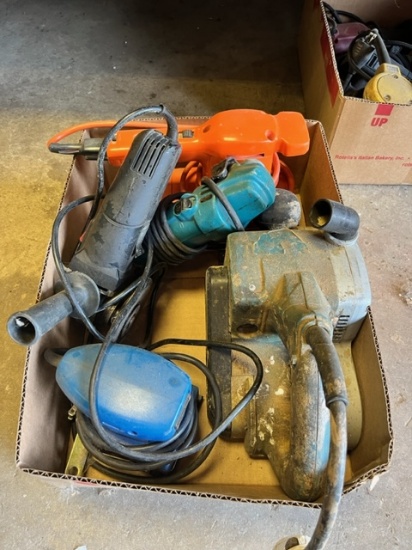 BOX OF POWER TOOLS