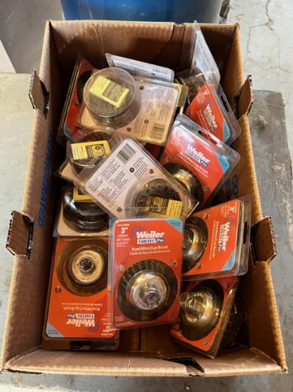 BOX OF (14) WEILER VORTEC WIRE CUP BRUSHES - NEW UNUSED