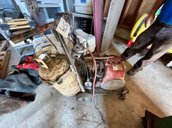 PROPANE POWERED 16 HORSEPOWER KOHLER ENGINE CONCRETE CUTTER - RUNNING CONDITION UNKNOWN