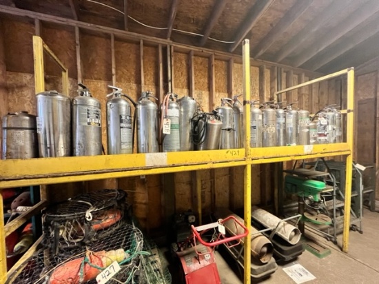 LOT OF REFILLABLE WATER FIRE EXTINGUISHERS - APPROXIMATELY 21
