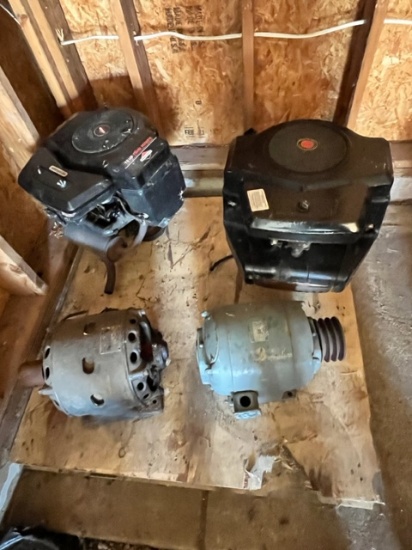PALLET OF GASOLINE AND ELECTRIC MOTORS