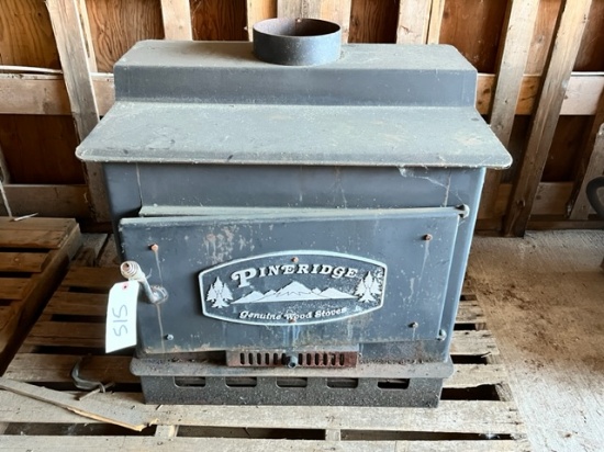 PINE RIDGE WOOD STOVE ~ SOLD AS SCRAP METAL ~