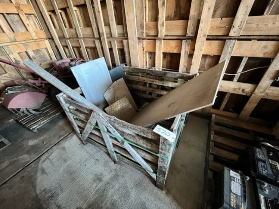 CRATE OF ALUMINUM SHEET SCRAP