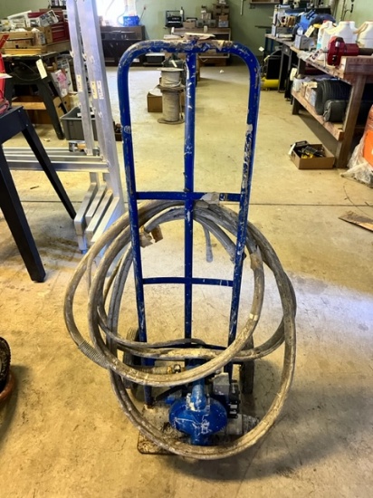SANDPIPER DIAPHRAGM PUMP ON CART