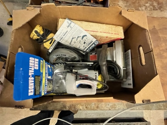 BOX OF POWER TOOLS