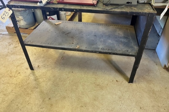 METAL WORK TABLE - 24"x48" AND 32" TALL