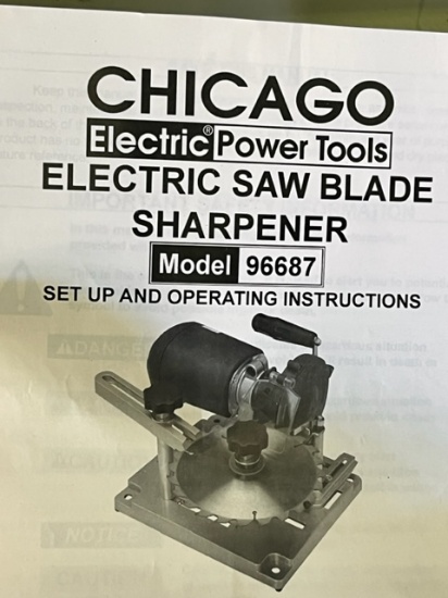 CHICAGO ELECTRIC SAW BLADE SHARPENER