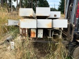 LOT OF STEEL BEAMS - MOST ARE 22 FEET AND 1.5 INCHES LONG - BUY AS A LOT