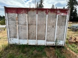 METAL AND PLYWOOD SHIPPING CONTAINER