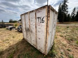METAL AND PLYWOOD SHIPPING CONTAINER