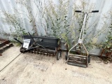 ROTARY PUSH MOWER AND POLY PRO SPIKER/SPREADER