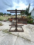 MATERIAL RACK - APPROXIMATELY 6 FOOT TALL AND 30 INCHES WIDE