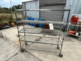 5 TIER ROLLING RACK - 18 INCHES WIDE AND 65 INCHES TALL