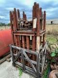 LOT OF METAL STACKABLE STANDS