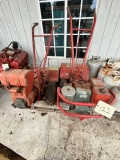 PALLET WITH 2 ROTOTILLER - VINTAGE TROY BUILT