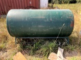 FUEL TANK ON STAND - 38 INCHES BY 75 INCHES
