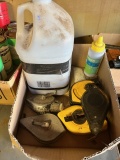 BOX OF MISCELLEOUS CHALK LINES AND CHALK