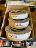 BOX OF CAPCO ABRASIVE SANDPAPER BELTS