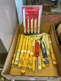 BOX OF NEW DEWALT HACKSAW BLADES AND RECIPROCATING SAW BLADES