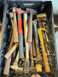 BOX OF MISCELLANEOUS HAMMERS