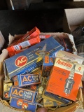 BOX OF UNUSED VINTAGE SPARK PLUGS