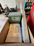 ACROPRINT TIME CLOCK WITH TIME CARDS AND CARD RACK