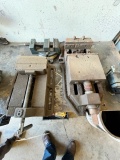 LOT OF (3) MACHINE VISES AND (1) SMALL BENCH VISE