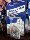 BOX OF THIMBLE AND ROPE CLAMP SETS - UNUSED