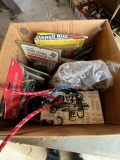 BOX OF MISCELLANEOUS BUNGEE CORDS AND HARDWARE