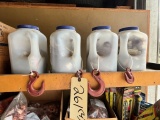 (4) JUGS OF VARIOUS HOOKS
