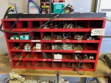 NUT AND BOLT BIN AND CONTENTS