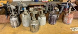 BOX OF PNEUMATIC PAINT SPRAYERS - CONDITION UNKNOWN