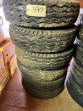 LOT OF (6) TRAILER TIRES WITH WHEELS - 14.5 INCH