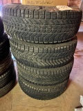 SET OF (4) 6 LUG CHEVY WINTER TIRES AND WHEELS - TIRE SIZE P265 70R17