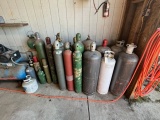 LOT OF (25) MISCELLANEOUS PROPANE TANKS