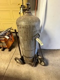PROPANE TANK ON ROLLING CART
