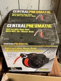 (2) CENTRAL PNEUMATIC RETRACTABLE HOSE REELS