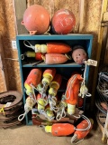 METAL SHELF AND CONTENTS