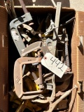 BOX OF MISCELLANEOUS CLAMPS